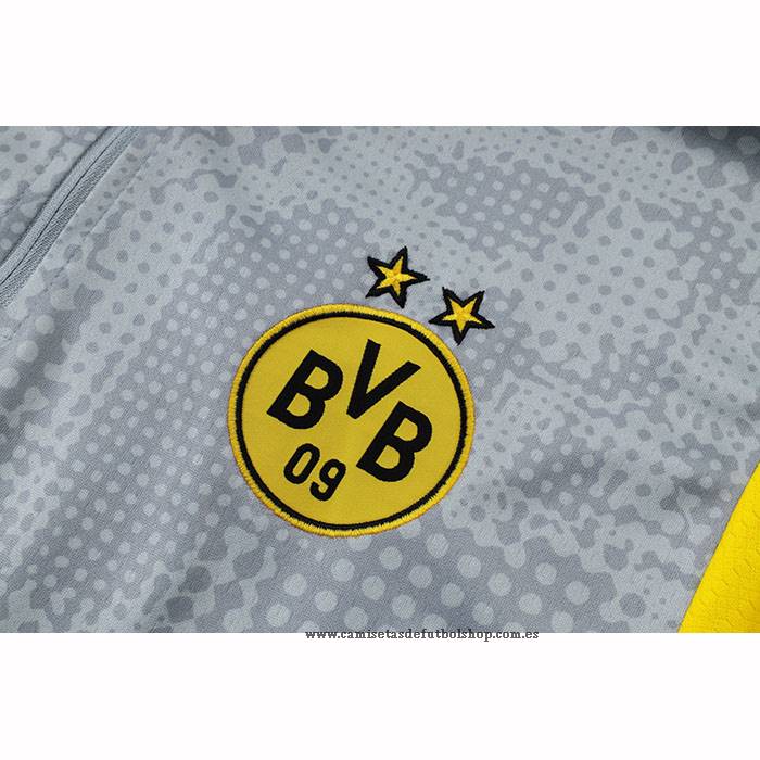 Chandal de Sudadera del Borussia Dortmund Nino 25-26 Gris